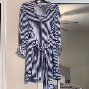 Forever 21 stripped dress with attached belt